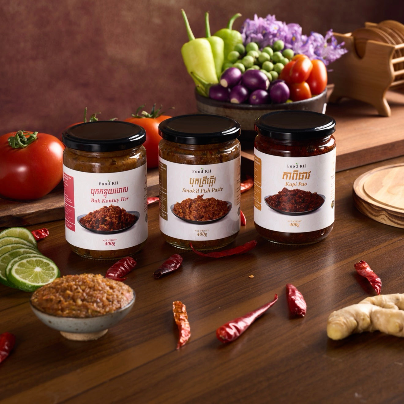 FoodKH Trio Jars